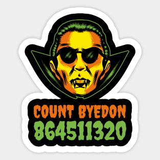 COUNT BYEDON Sticker